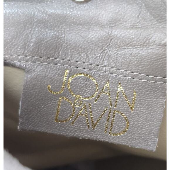 Joan and David Dabernisa Suede Leather Booties Back Bow Taupe Size 10 M - Picture 9 of 10